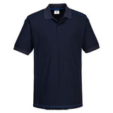 Navy Royal Portwest Essential Uniform Two Tone Polo Shirt-B218 Shirts Polos & T-Shirts PortWest Active Workwear This rugged polo shirt is made using pique knit polycotton fabric which is soft to touch and comfortable to wear. Features include a rib knitted collar and cuffs, contrast stitching, matching buttons and a three button placket. Ideal for corporate wear and personalisation.