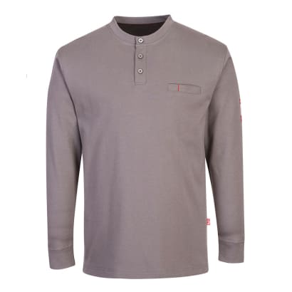 Portwest flame retardant anti-static henley top- fr32