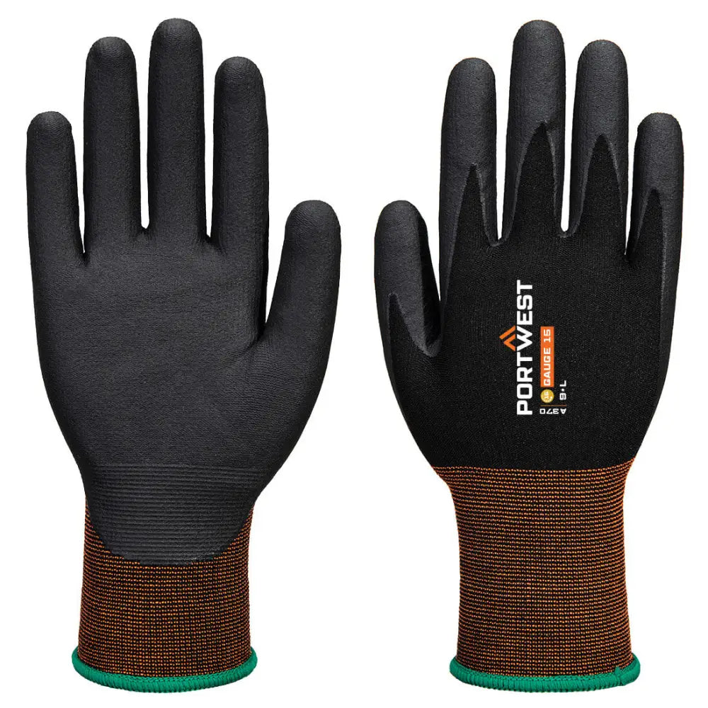 Portwest gp grip 15 nitrile micro foam glove - a370