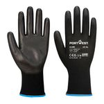 Portwest grip 13 pu touchscreen glove assembly precision work glove -a195 (12prs)