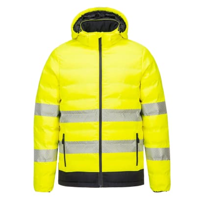 Portwest heated hi vis ultrasonic tunnel jacket-s548