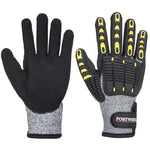 Portwest impact c13 nitrile sandy reinforced palm glove - a722