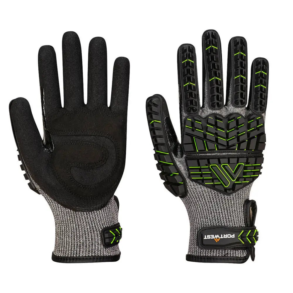 Portwest impact f15 nitrile foam reinforced g palm glove - a755