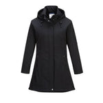 Ladies Long 3 Layer Softshell Hooded Jacket (3L)-TK42