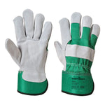 Portwest leather rigger cow split glove-a220 pack of 12 pairs