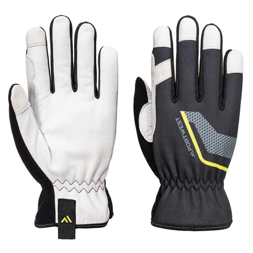 Portwest mechanic 110 leather palm glove - a775