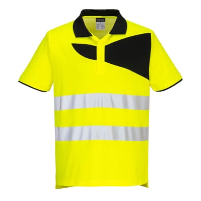 Portwest pw2 hi vis polo shirt short sleeved viz ris 3279 -pw212