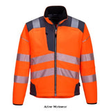 Orange Grey Portwest PW3 Vision Segmented Hi-Vis Class 3 Softshell Jacket RIS 3279- T402 Hi Vis Jackets Active-Workwear The PW3 Hi-Vis Softshell Jacket is characterised by its modern, fresh design and contemporary stylish fit. The high quality 3-layer breathable, water resistant and windproof fabric along with multiple practical features ensure this is a must-have solution for a range of working professionals.