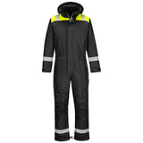 PW3 Winter Coverall Quilt Lined Waterproof -PW353 Boilersuits & Onepieces Portwest Active-Workwear A premium PW3 Winter Coverall combining total safety with cutting edge design. Made from our renowned 300D Oxford PU coated durable stain resistant fabric, this contemporary design hosts many outstanding features including a detachable quilt lined hood, heavyweight winter padding for maximum thermal protection, extra long side leg zips for ease of putting on and taking off and 8 functional secure storage 