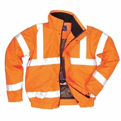 Portwest rail high viz mesh lined breathable class 3 bomber jacket ris 3279- rt62