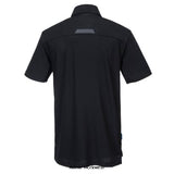 Black Portwest WX3 Active Fit Work Polo Shirt-T720 Shirts Polos & T-Shirts Active-Workwear Contemporary polo work shirt designed with an active fit using premium poly-cotton fabric that will keep you cool, dry and comfortable all day long. Key features include heat sealed reflective detail on the back and a handy loop embedded into the placket that is ideal for attaching pens and glasses. Features Made using Pique knit 