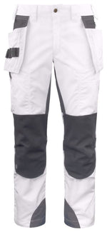 Projob 5536 stretch painters white trousers with holster pockets