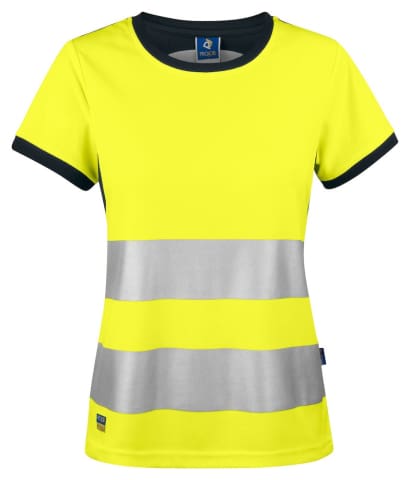 Projob 6012 ladies hi vis tee shirt - stay dry with moisture-wicking fabric