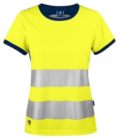 Projob 6012 ladies hi vis tee shirt - stay dry with moisture-wicking fabric