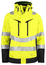 Projob 6445 high visibility waterproof 3-in-1 jacket with windproof inner - en iso 20471 class 3/2