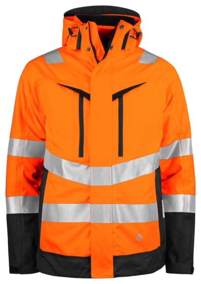 Projob 6445 high visibility waterproof 3-in-1 jacket with windproof inner - en iso 20471 class 3/2