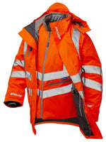 Pulsar rail storm coat - hi vis workwear railway