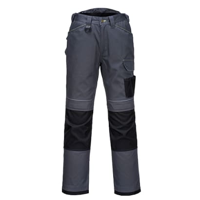 Pw3 men’s urban elasticated waist kneepad work trousers portwest t601