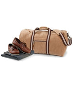 Quadra vintage canvas holdall travel bag kit - qd613