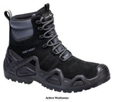 Rafter Composite Waterproof Safety Boot S7S SR FO -FV01 The FV01 Compositelite Rafter Boot, incorporates numerous protective features, such as the 360 degree protective sole cage and heavy duty scuff cap protecting your feet from side impacts. The reflective lace, side strip and pull loop increase visibility in low lighting conditions. The boot boasts a semi-permeable waterproof membrane throughout and a bellows tongue construction ensuring that your feet stay comfortable and dry in wet conditions.