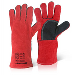 Red welders gauntlet reinforced palm 14’ cat 2- beeswift c2wrpn