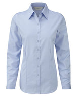 Russell collection ladies heringbone long sleeved shirt - 962f