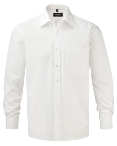 Russell collection long sleeved pure cotton corporate work shirt - 936m