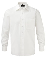 Russell collection long sleeved pure cotton corporate work shirt - 936m