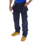 Shawbury multi pocket mens elasticated work trousers with kneepad & holster pockets up to 50 inch- smpt