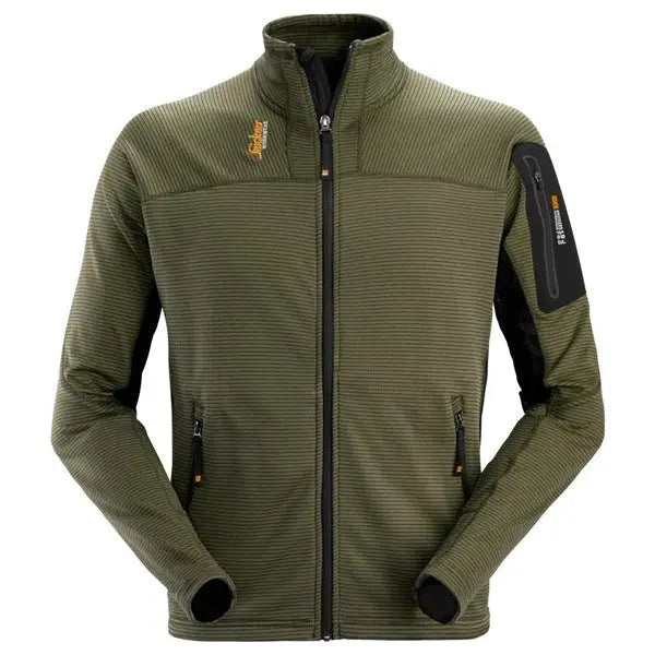 Snickers 9438 full zip micro fleece work jacket with body mapping technology (quick dry)