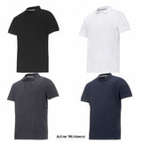 Snickers Cotton Polo Shirt with Multi pockets (Heavy Duty)  - 2710 - Shirts Polos & T-Shirts Active Workwear A sporty classic with a modern twist. This handsome Polo shirt with raglan sleeves combines the comfort and robustness of heavy, soft washed cotton with patented Multi Pockets convenience. Features patented Multi Pockets convenience, two smart side pockets, perfect for a mobile phone, PDA 