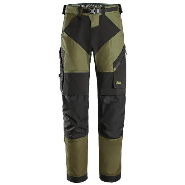 Snickers 6903 FlexiWork Slim Fit Work Trousers with Knee Pad Pockets - 6903