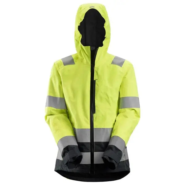 Snickers women hi vis waterproof shell jacket cl3-1347