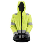 Snickers women hi vis waterproof shell jacket cl3-1347