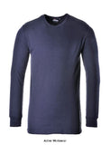 Thermal Base layer T-Shirt Long Sleeve XS to 5XL Portwest B123 Underwear & Thermals Active-Workwear A long sleeve t-shirt cut that offers optimum warmth at all times. The material construction allows the skin to breathe if conditions become too warm. The round neck makes it ideal for wearing as an under-garment 