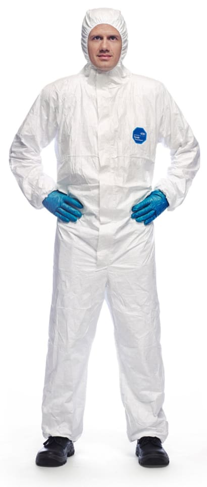 Tyvek xpert disposable type 5/6 coveralls white (pack of 25) - tbsh