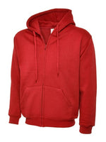 Uneek adults classic full zip hooded sweatshirt-504