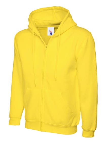 Uneek adults classic full zip hooded sweatshirt-504