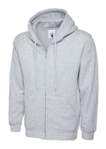 Uneek adults classic full zip hooded sweatshirt-504