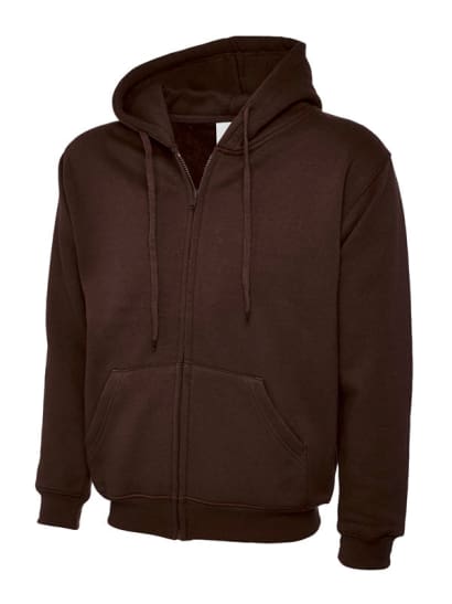 Uneek adults classic full zip hooded sweatshirt-504