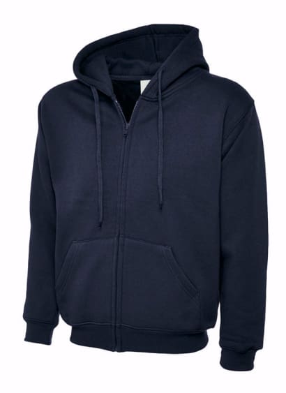 Uneek adults classic full zip hooded sweatshirt-504