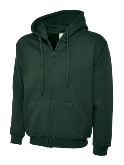 Uneek adults classic full zip hooded sweatshirt-504