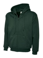 Uneek adults classic full zip hooded sweatshirt-504