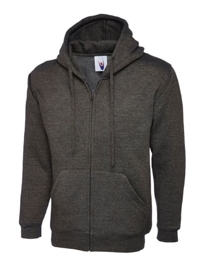 Uneek adults classic full zip hooded sweatshirt-504