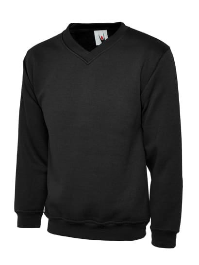 Uneek classic v-neck sweatshirt jumper vee neck-uc 204