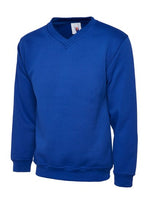 Uneek classic v-neck sweatshirt jumper vee neck-uc 204