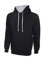 Uneek contrast hoody hooded sweatshirt -507