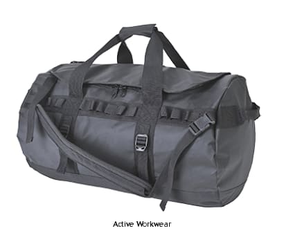Waterproof PVC Kit Bag Holdall 70 liters 57cm x 34cm x 34cm- B910 Bags Active-Workwear This waterproof PVC kit bag is designed to meet the most enduring work and weather conditions keeping your essential tools and accessories safe and dry. An inner separate mesh compartment provides additional storage and quick access to essential travel and work documents.