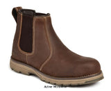 Apache Flyweight S3 Brown Water Resistant Dealer Safety Boot Aluminium Toe composite mid Boots Active-Workwear Lightweight s3 brown water resistant dealer boot. Elasticated sides for easy foot entry. Aluminium toe protection and composite midsole protection. Lightweight and flexible phylite/rubber outsole technology. Anti-static. A very comfortable safety boot for a wide range of working applications.