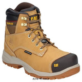 Caterpillar Cat Spiro Waterproof Safety Boot The caterpillar Spiro is built with all of the features you would expect from a Cat work boot. Featuring ERGO; a series of design principles that work together to deliver footwear that promotes foot health by integrating stability, flexibility and comfort.